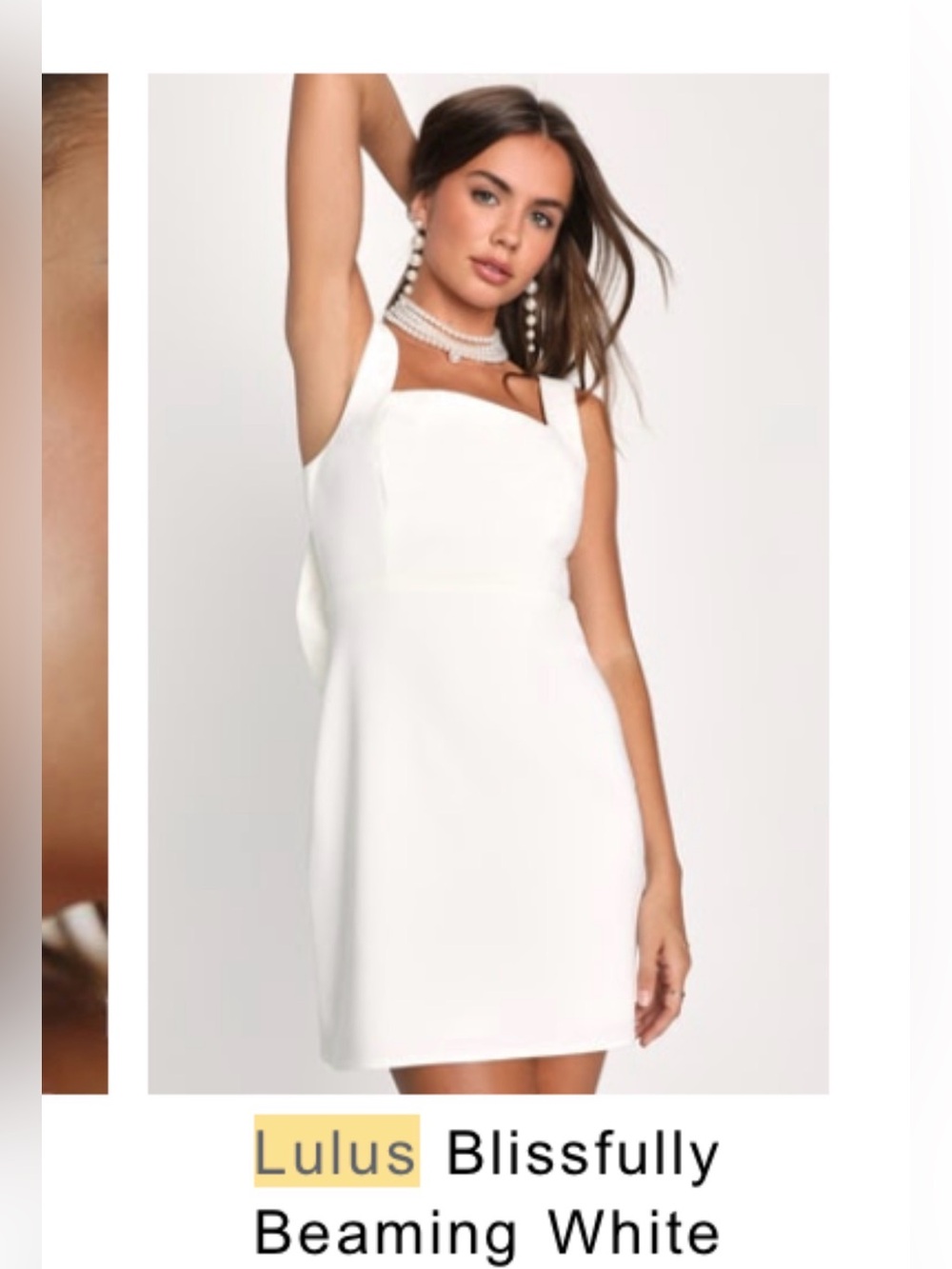 Lulu’s White Bow Minidress
